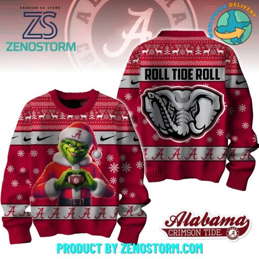 Alabama Crimson Tide x The Grinch Roll Tide Roll Sweater