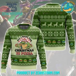 All I want for Christmas Is Pizza Ugly Christmas Sweater