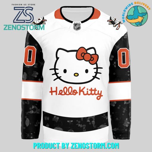 Anaheim Ducks x Hello Kitty 50th Anniversary Exclusive Hockey Jersey