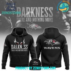 Baltimore Ravens NFL Darkness There And Nothing More Combo Hoodie Pants Cap