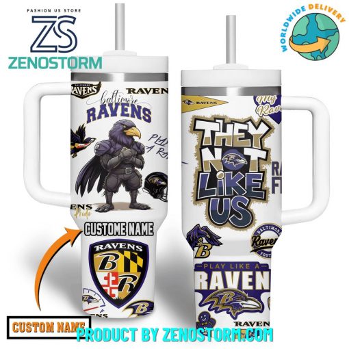 Baltimore Ravens NFL They Not Like Us White Stanley Tumbler