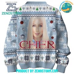 Cher American Singer Christmas 2024 Ugly Sweater