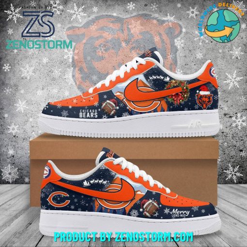 Chicago Bears Football Merry Christmas 2024 Air Force 1