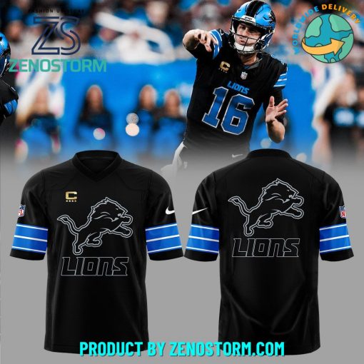 Detroit Lions New Season 2024 Black Football Jersey