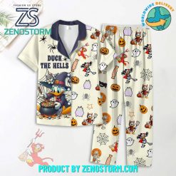 Donald Duck The Hell Halloween 2024 Pajamas Set