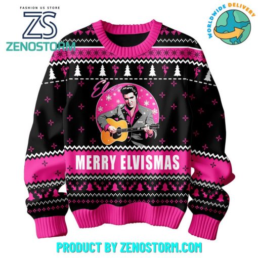 Elvis Presley Merry Elvismas Ugly Christmas Sweater