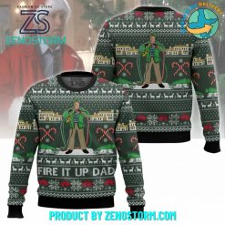 Fire It Up Dad National Lampoons Vacation Christmas Ugly Sweater