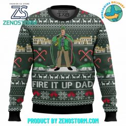 Fire It Up Dad National Lampoons Vacation Christmas Ugly Sweater