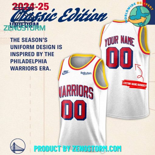 Golden State Warriors 2024 Classic Edition Uniform Basketball Jersey