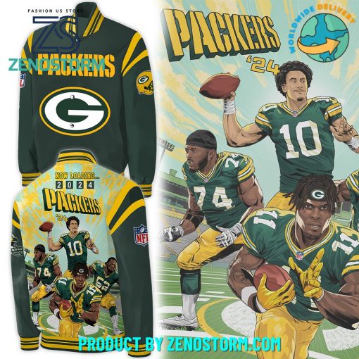 Green Bay Packers Now Loading 2024 Baseball Jacket