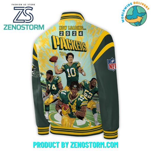 Green Bay Packers Now Loading 2024 Baseball Jacket