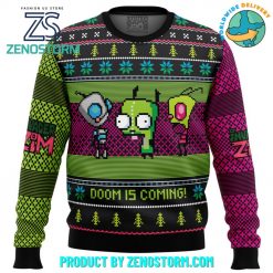 Invader Zim Doom Is Coming Ugly Christmas Sweater