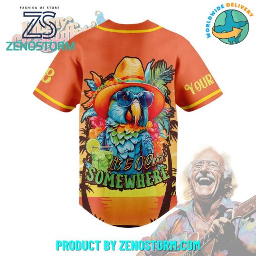 Jimmy Buffett It’s 5 O’clock Somewhere Personalized Baseball Jersey