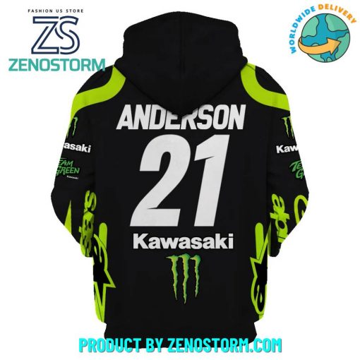 Kawasaki Monster Jason Anderson 2024 Season Hoodie, Zip Hoodie, Sweatshirt