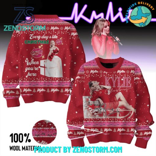 Kylie Minogue Every Day’s Like Christmas Ugly Sweater