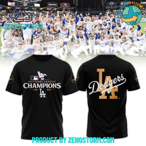 Los Angeles Dodgers 2024 National League Champions Locker Room Shirt