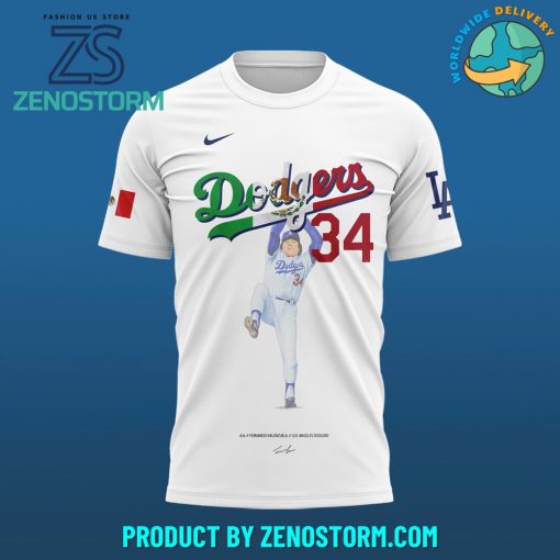 Los Angeles Dodgers Fernando Valenzuela Forever 34 Mexican Shirt