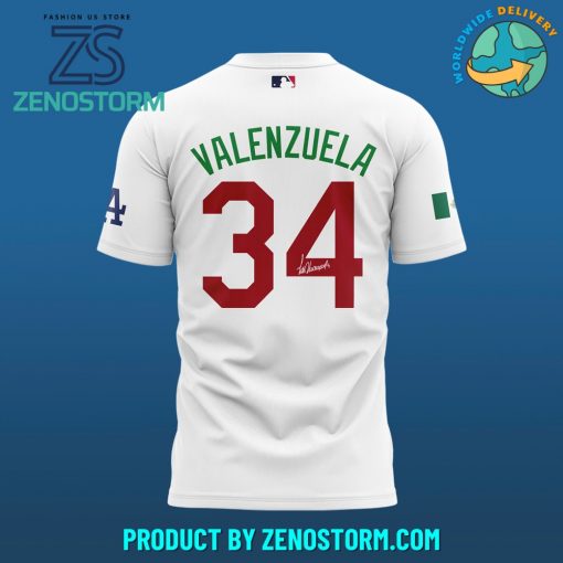 Los Angeles Dodgers Fernando Valenzuela Forever 34 Mexican Shirt