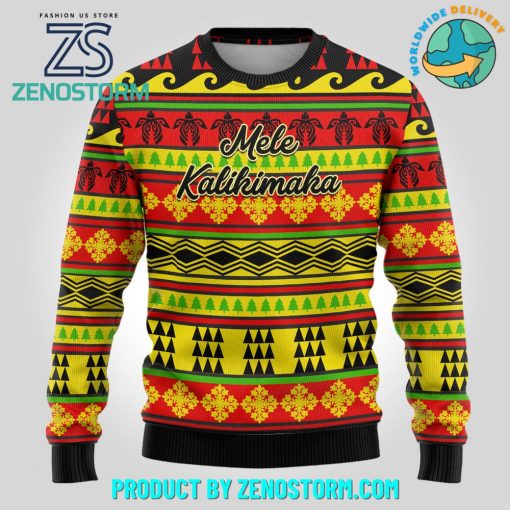 Mele Kalikimaka Personalized Ugly Christmas Sweater