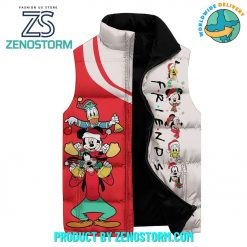 Mickey Mouse 2024 Merry Christmas Sleeveless Puffer Down Vest