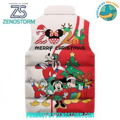 Mickey Mouse 2024 Merry Christmas Sleeveless Puffer Down Vest