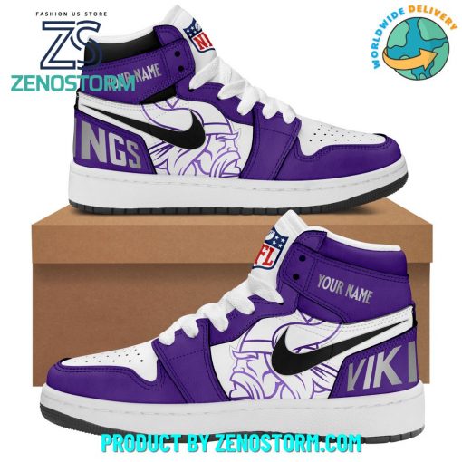 Minnesota Vikings Winter Warrior Sport Customized Air Jordan 1