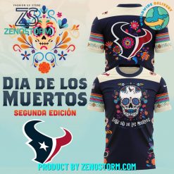 NFL Houston Texans Día De Los Muertos Shirt 2024