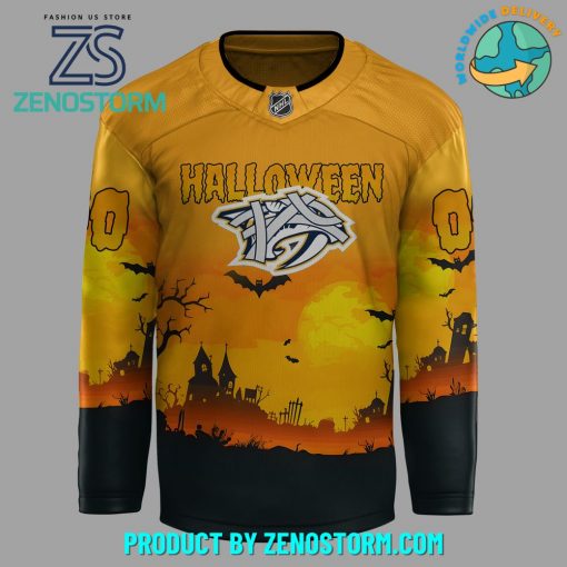 Nashville Predators Halloween Customized Hockey Jersey 2024