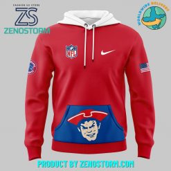 New England Patriots x Nike Red Throwback Rewind Club Hoodie