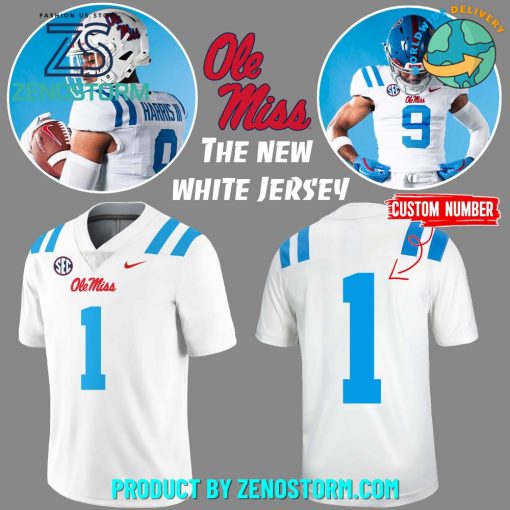 Ole Miss Rebels Football The New White Football Jersey