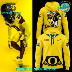 Oregon Ducks Stomp Out Cancer Heroes Combo Hoodie, Pants, Cap