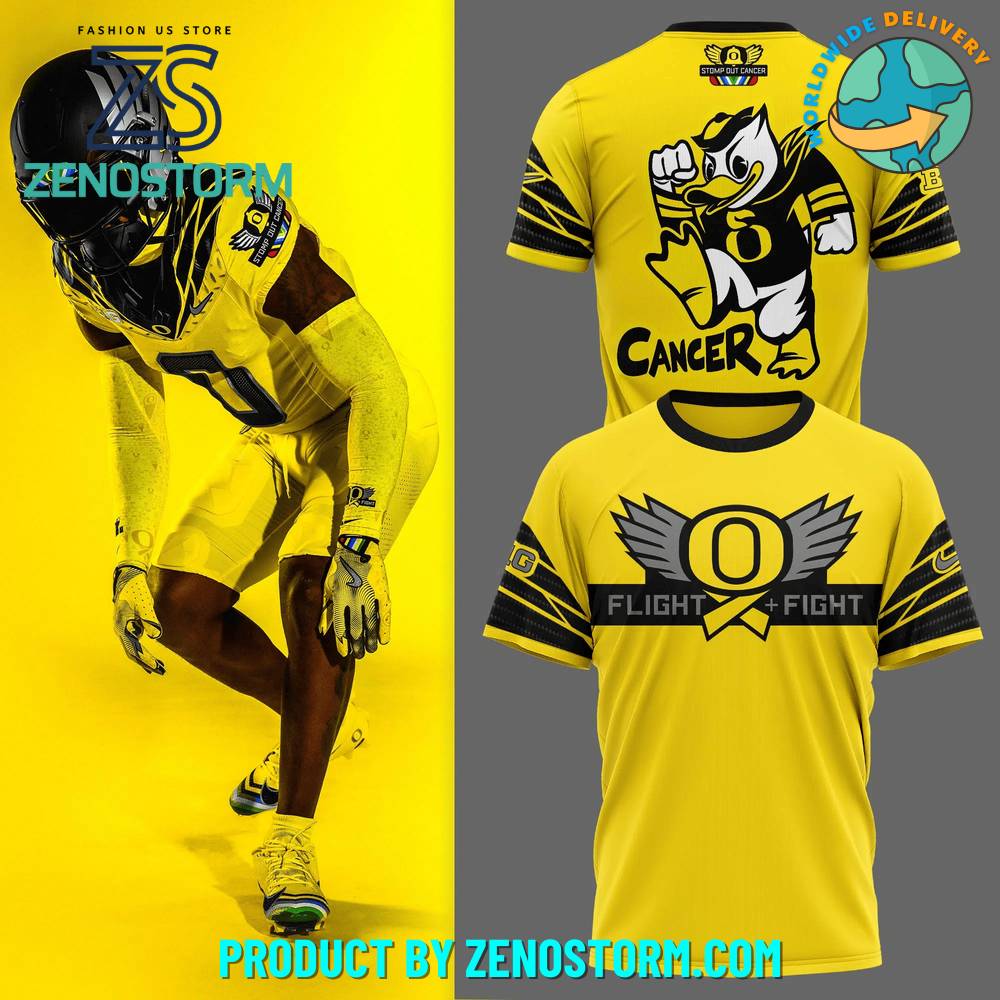 Oregon Ducks Stomp Out Cancer Heroes Shirt