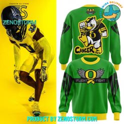 Oregon Ducks Stomp Out Cancer Heroes Sweatshirt – Green