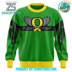 Oregon Ducks Stomp Out Cancer Heroes Sweatshirt – Green