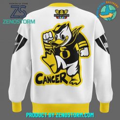 Oregon Ducks Stomp Out Cancer Heroes Sweatshirt White