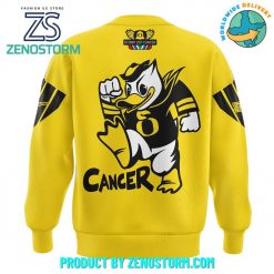 Oregon Ducks Stomp Out Cancer Heroes Sweatshirt Yellow