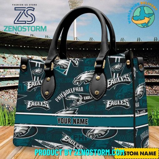 Philadelphia Eagles NFL Personalized Leather Handbag