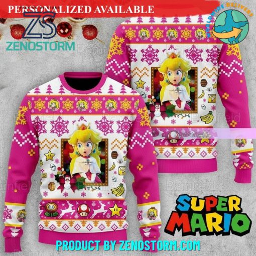 Princess Peach Ugly Christmas Sweater