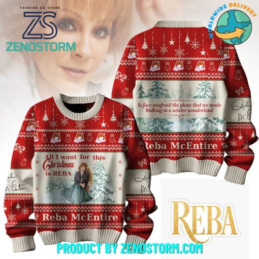 Reba McEntire All I Want For Christmas Ugly Sweater