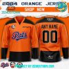 Prince George Cougars Orange Special Custom Name Hockey Jersey