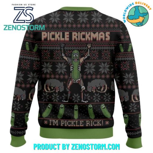 Rick and Morty Pickle Rickmas I’m Pickle Rick Ugly Sweater