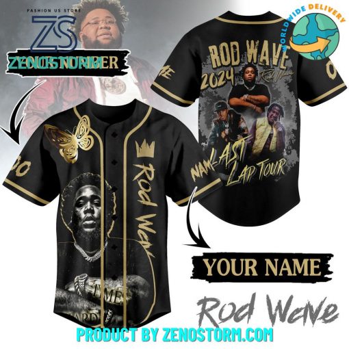 Rod Wave 2024 Last Lap Tour Personalized Baseball Jersey