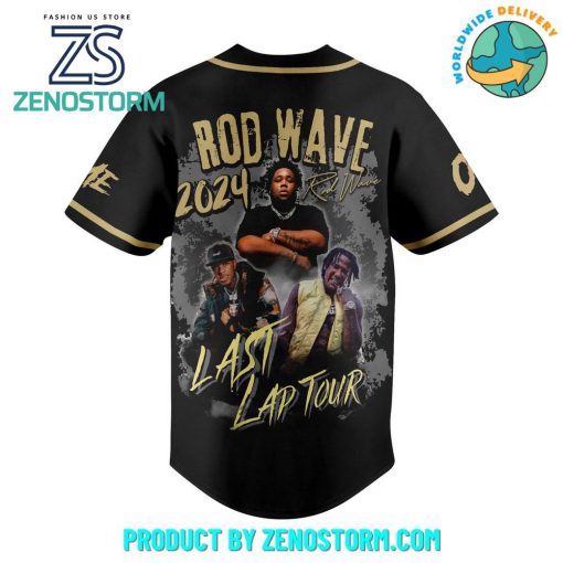 Rod Wave 2024 Last Lap Tour Personalized Baseball Jersey