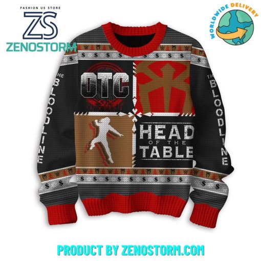 Roman Reigns Head Of The Table Ugly Christmas Sweater