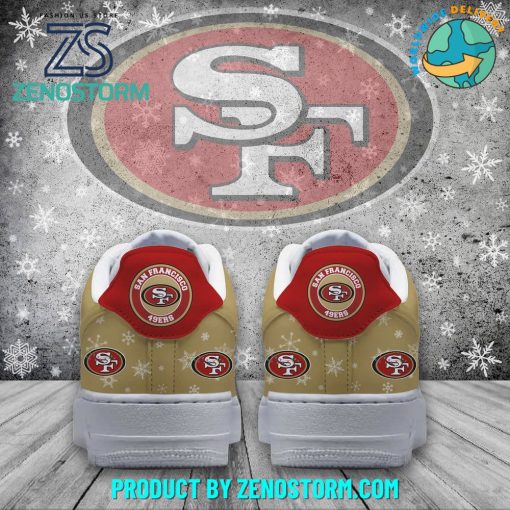 San Francisco 49ers Football Merry Christmas 2024 Air Force 1