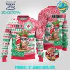 Santa Claus Surfing Kakau Tropical Style Ugly Christmas Sweater