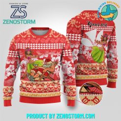 Santa Claus and Hula Dancing Merry Christmas Personalized Ugly Sweater