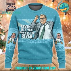 Saturday Night Live Matt Foley Livin’ In A Van Down By The River Ugly Sweater