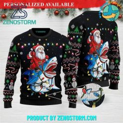 Shark Santa Ugly Christmas Sweater