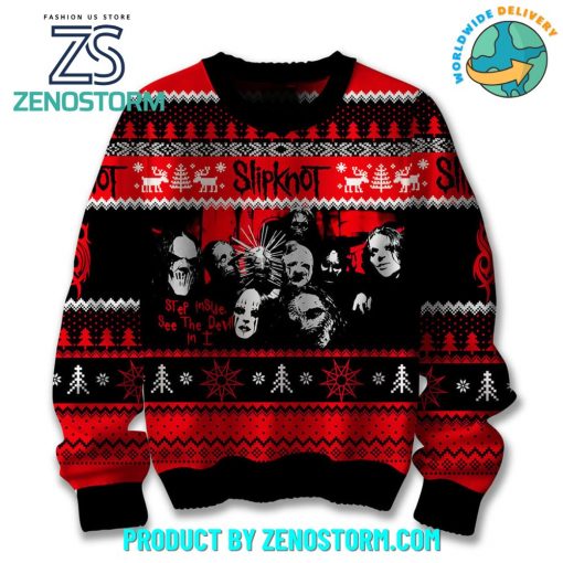 Slipknot Heavy Mental Band Ugly Christmas Sweater